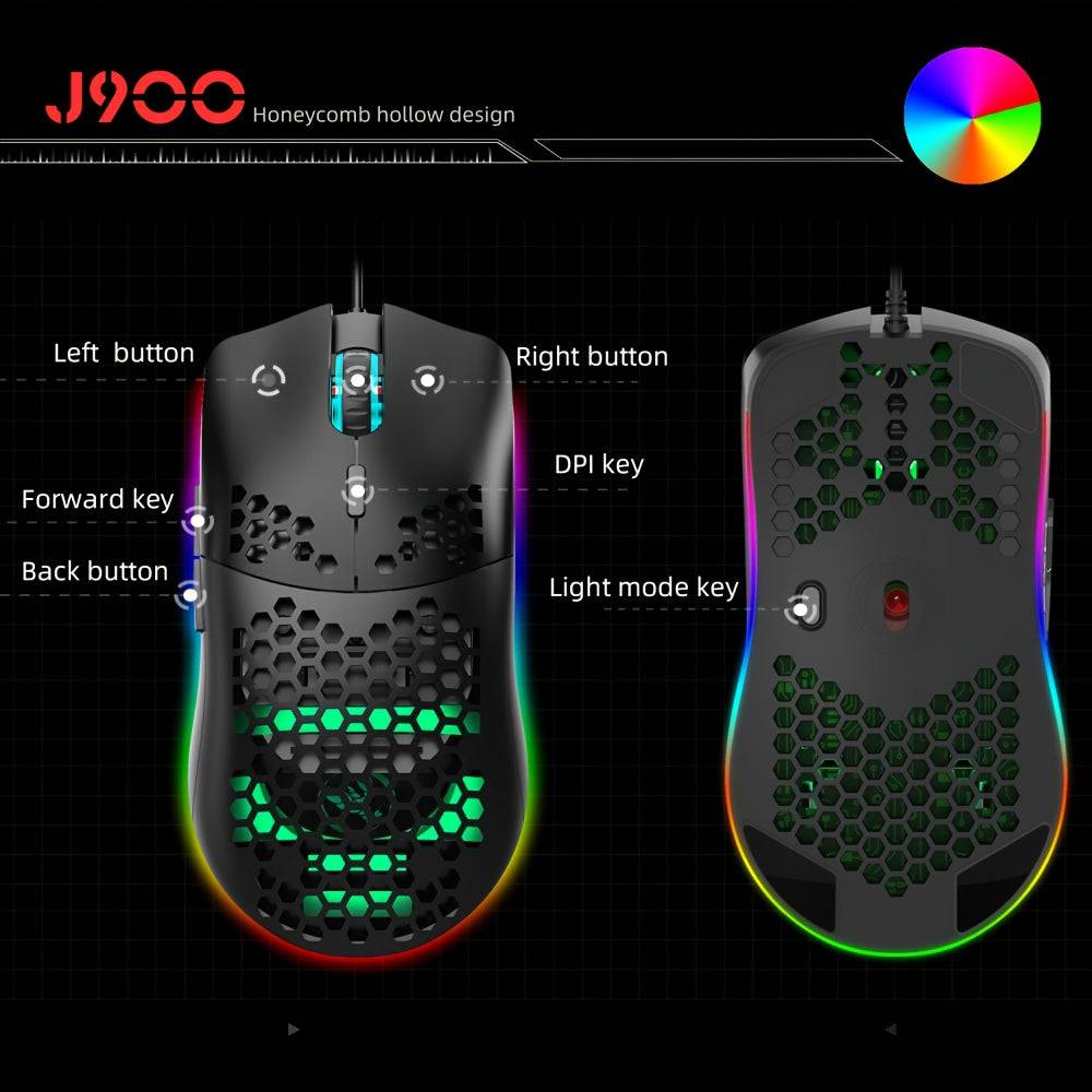 RGB-Gaming-Maus, drahtlos, 6 programmierbare Tasten
