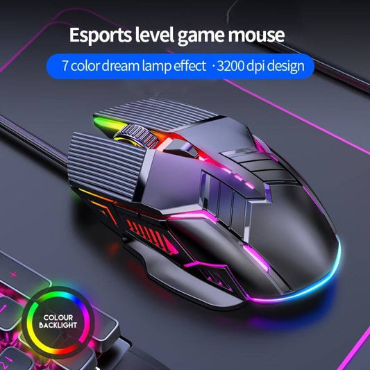 "Leise, kabelgebunden und universell einsatzbereit: Die ultimative RGB Gaming-Maus"