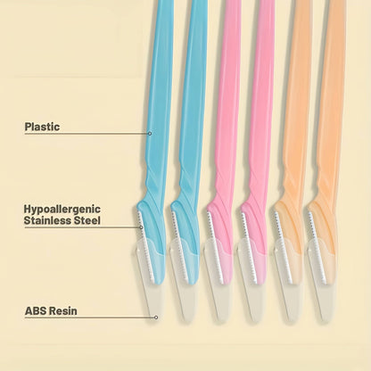 Kompakter Augenbrauen-Rasierer für sichere Haarentfernung – 5 Stück