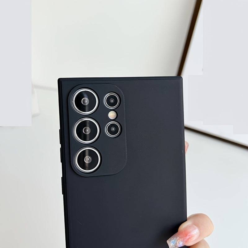 Samsung S24 Ultra Handyhülle - Stylischer Schutz für Galaxy S24+ Plus Linse mit Silikon-Softshell (Vollpaket)