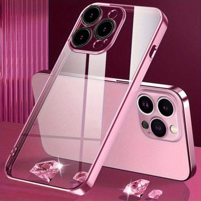 Galvanikrahmen mit Linsenschutz, Anti-Drop, ultraschlank – für Apple 14promax/13promax/12pro/11/XSMAX/XR