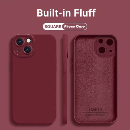 Quadratische Flüssigsilikon-Handyhülle für iPhone 15 11 12 13 14 Pro Max 14 Plus Kamera-Schutzhülle mit integriertem Flaum-Softcover.

Neuer Produkttitel: Luxus-Silikonhülle für iPhone 15 Pro Max - Quadratisch, Kameraprotektor, flaumiges Softcover.