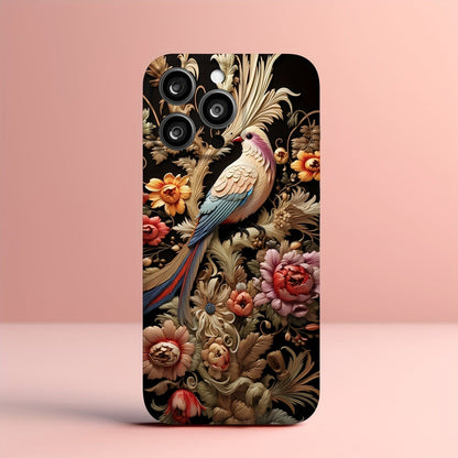 Handyhülle im Vogel- und Blumen-Stil für iPhone 15/15 Plus/15 Pro Max/13/13 Pro/13 Pro Max/14/14 Plus/14 Pro/14 Pro Max - Hochwertig, langlebig, perfektes Geschenk für alle.