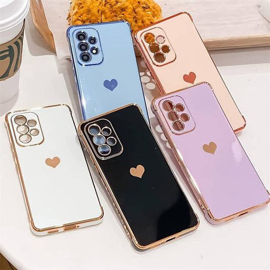 Multicolor Pink Schutzhülle für Samsung Galaxy A53 5G - Luxus-Plattierung, stoßfest, voller Kameraprotektion.