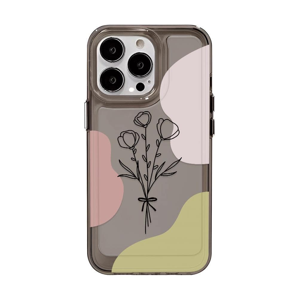 Stoßfestes Rose Graphic Phone Case - Passend für iPhone 15/11 Pro Max/11/14 Pro/14/13/12 Pro Max - Weiches Schutzhülle