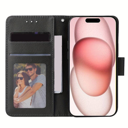 iPhone Schutzhülle - Hautfreundlich, Kartensteckplatz, Fotorahmen, magnetischer Flip, Kunstleder