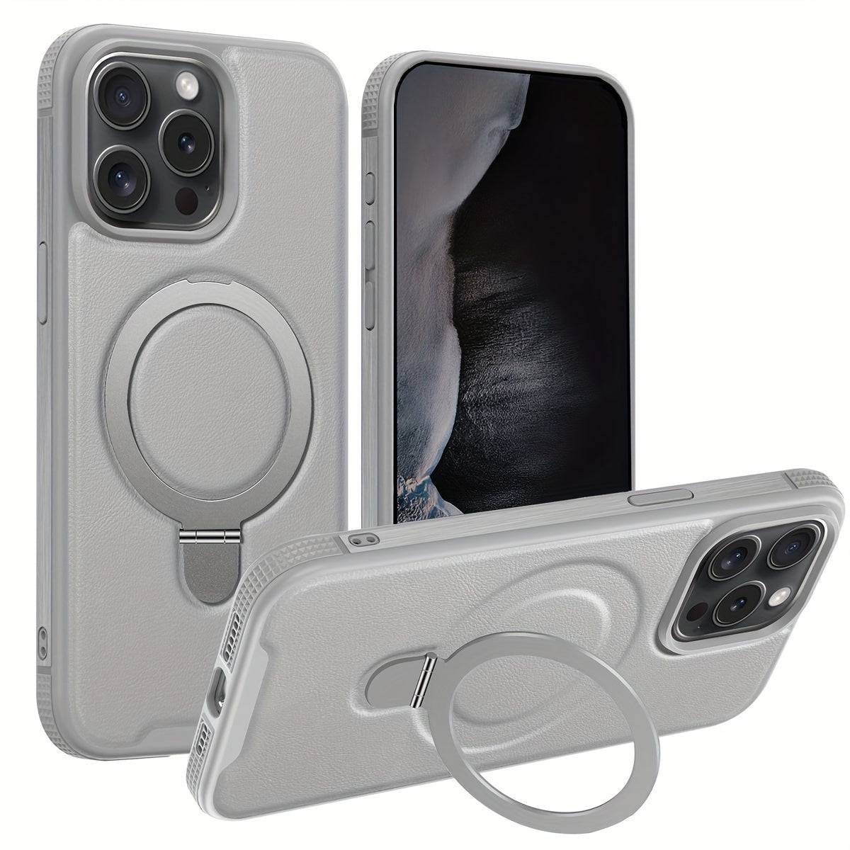 Magnetische Ringständer-Hülle für iPhone 15 Pro Max – Schutz mit Stil!