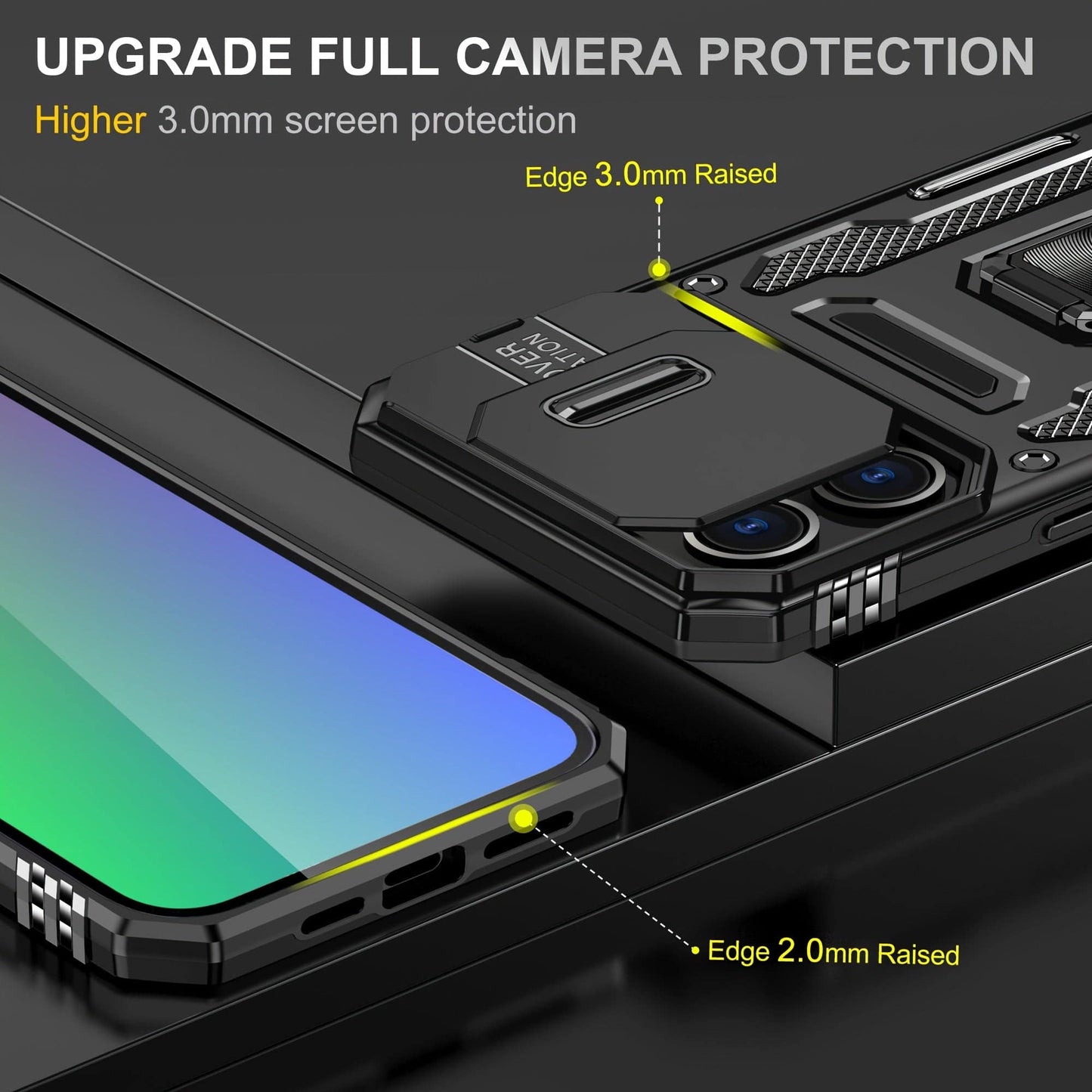 Hochwertige Anti-Fall-Schutzhülle für iPhone 15/14/13/12/8 (TPU+PC)