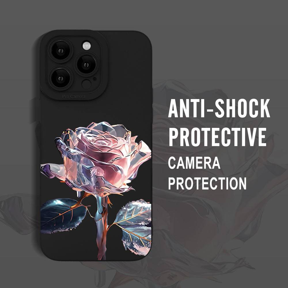 Kristallblumenmuster Handyhülle - Vollständiger Schutz - Stoßfest - Transparent - Für alle iPhone Modelle

Neuer Titel: Funkelnder Schutz für dein iPhone - Kristallblumenmuster