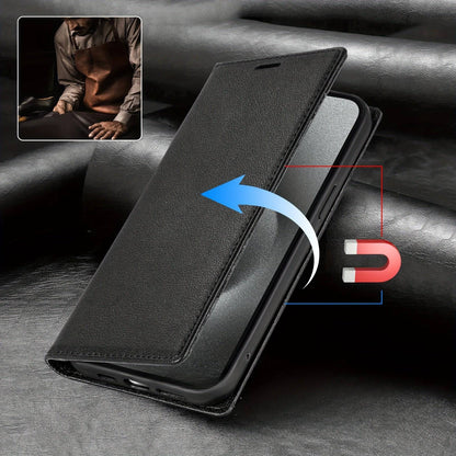 Magnetische Flip Wallet Handyhülle für iPhone - stilvoller Schutz.