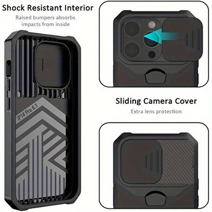 Schutzmaxx - Robuste Hülle mit Metallständer und Kartenschlitz für iPhone Max