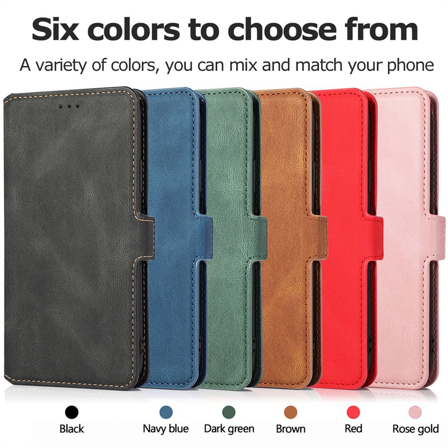 PU Kunstleder Flip Handyhülle Für Samsung Galaxy S20 FE Ultra S10 S9 S8 Plus Wallet Card Slot Magnetständer Cover