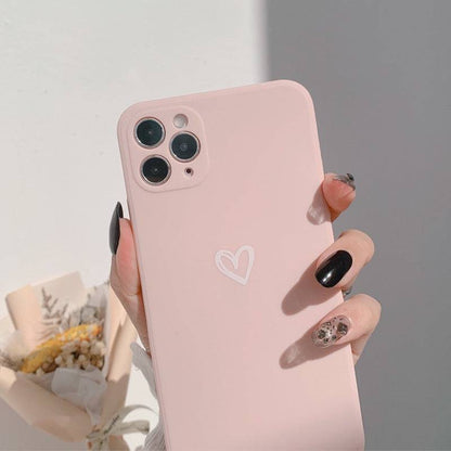 iPhone Case Straight Edge - Elegantes silikon TPU mit Matt Effekt (Kompatibel mit iPhone Modellen 3-15)