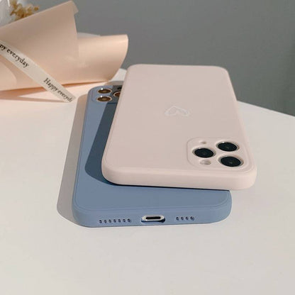 iPhone Case Straight Edge - Elegantes silikon TPU mit Matt Effekt (Kompatibel mit iPhone Modellen 3-15)