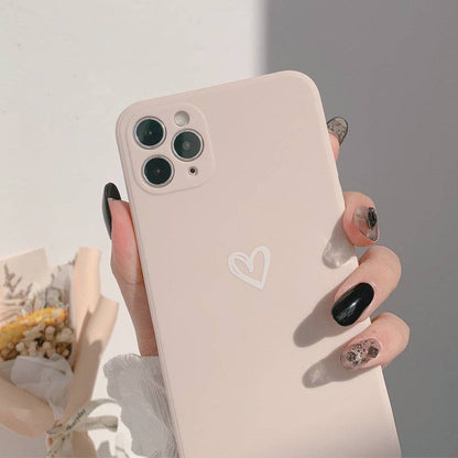 iPhone Case Straight Edge - Elegantes silikon TPU mit Matt Effekt (Kompatibel mit iPhone Modellen 3-15)