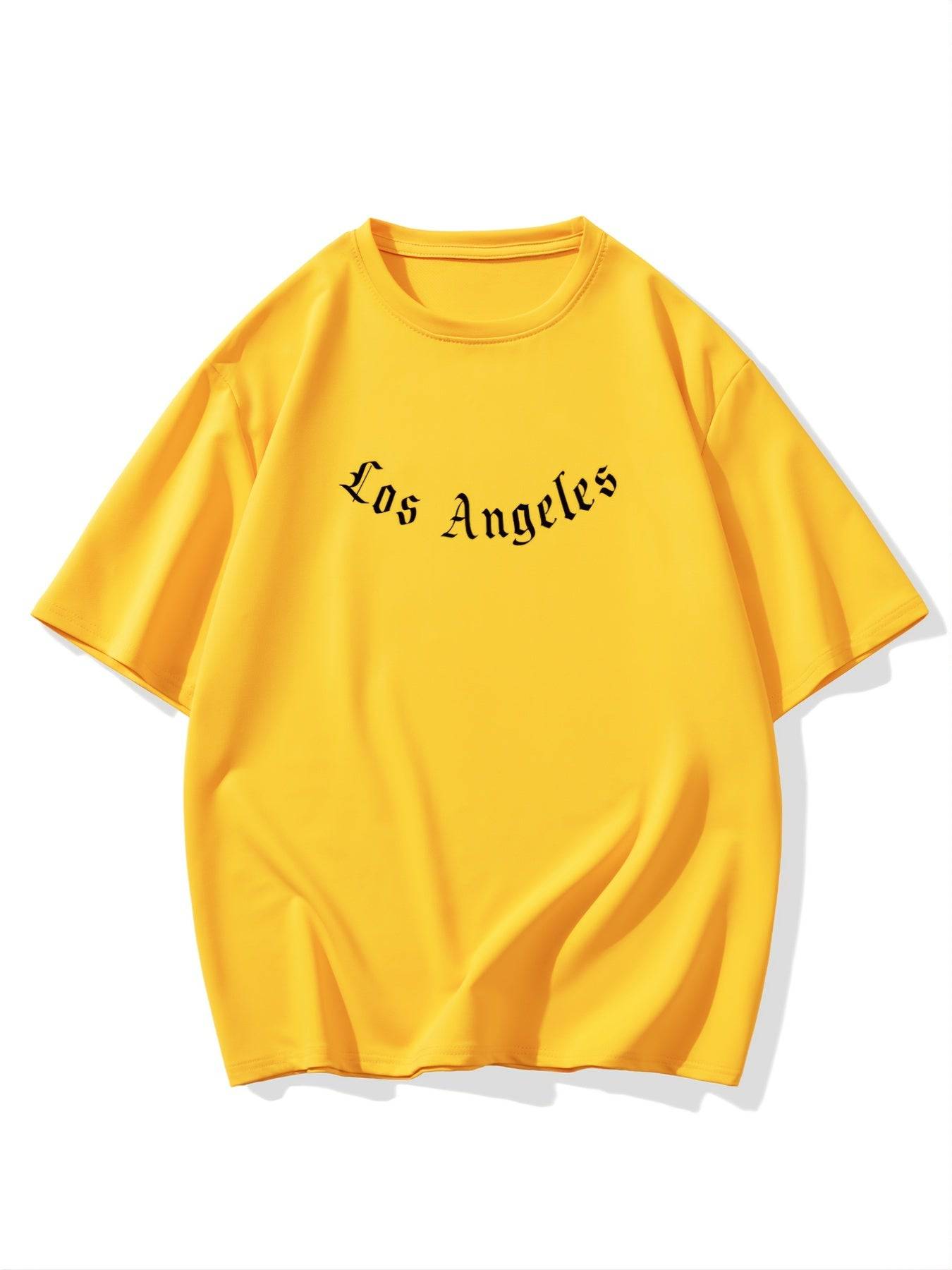Los Angeles bedrucktes HerrenT-Shirt mit kurzen Ärmeln