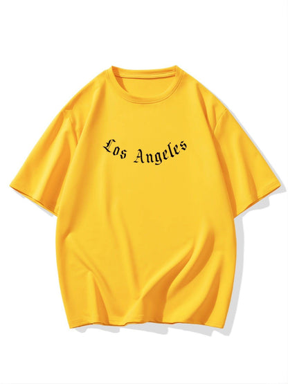 Los Angeles bedrucktes HerrenT-Shirt mit kurzen Ärmeln