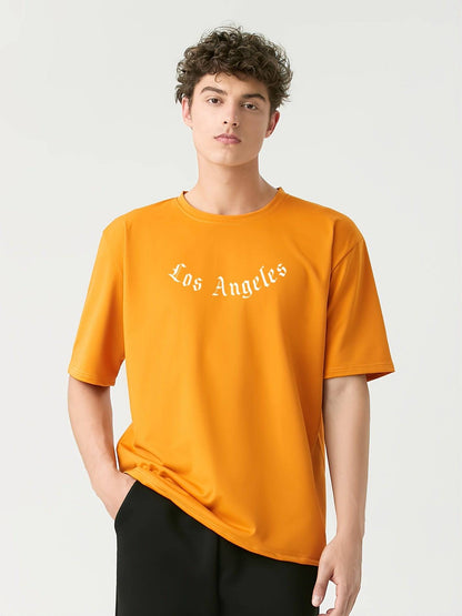 Los Angeles bedrucktes HerrenT-Shirt mit kurzen Ärmeln