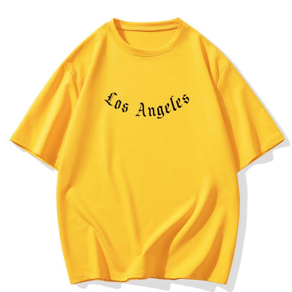 Los Angeles bedrucktes HerrenT-Shirt mit kurzen Ärmeln