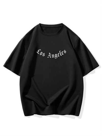 Los Angeles bedrucktes HerrenT-Shirt mit kurzen Ärmeln