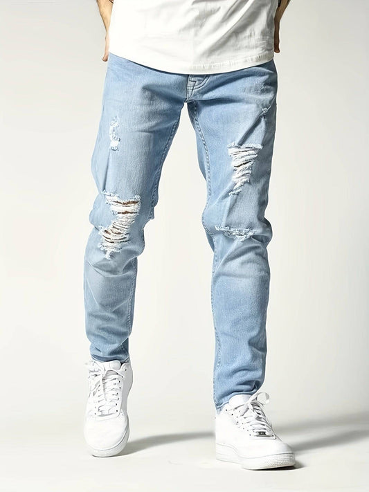 Distressed Jeans für Herren - Der perfekte Street-Style Look.