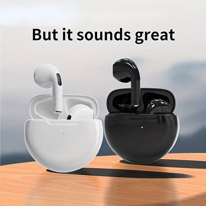 2023 New Pro6 TWS - Wasserdicht, Hi-Fi Stereo, In-Ear, Sportlich, Gaming Headset - Iphone/Android - 150mAh Ladebox - Bestes Geschenk. 

Neuer Titel: Wasserdichtes Hi-Fi Stereo In-Ear Gaming Headset