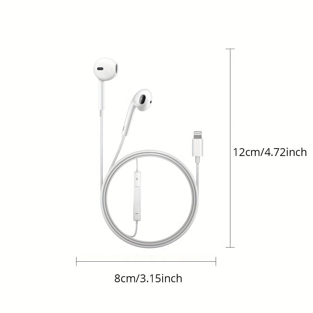 Premium In-Ear-Kopfhörer mit integrierter Fernbedienung - Musik, Telefonate, Lautstärkeregelung (iPhone-kompatibel)