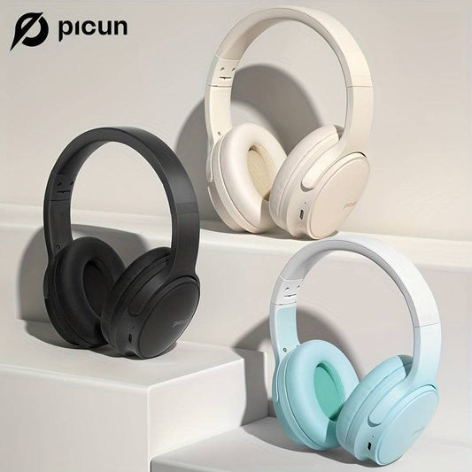 Picun Queen Wireless-Kopfhörer Over-Ear: Faltbar, 65h Wiedergabezeit (Handy, PC), Weich & Leicht