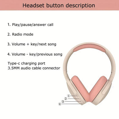 Noise-Cancelling Wireless Kopfhörer mit faltbarem Design.