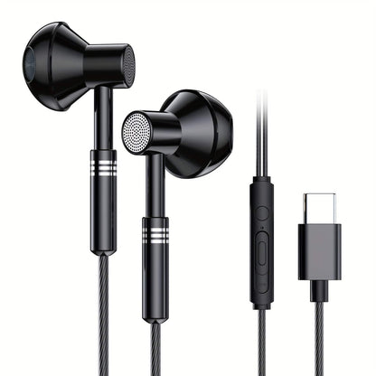 Premium USB-C In-Ear-Ohrhörer mit Metallgehäuse und Anrufsteuerung