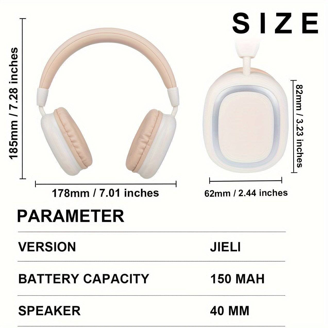 B35 Kabelloses Headset - Stereo-Rauschunterdrückung, Faltbar, Schwamm