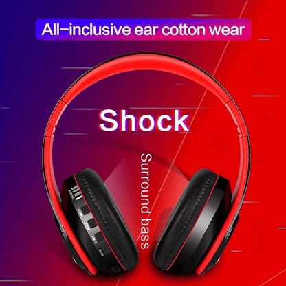 Bass Schock HD Wireless Stereo Headsets für Handy, Computer und Lernen