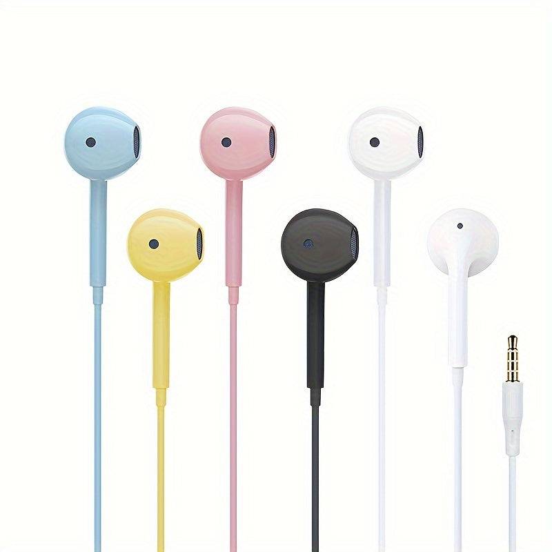 Buntes In-Ear Headset für iPhone/Android, kraftvoller Bass