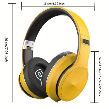 Wireless Over-Ear Headset mit Mikrofon, HD-Mikrofon, HiFi-Sound, Tiefer Bass - Perfekt für Handy, PC und Zuhause!