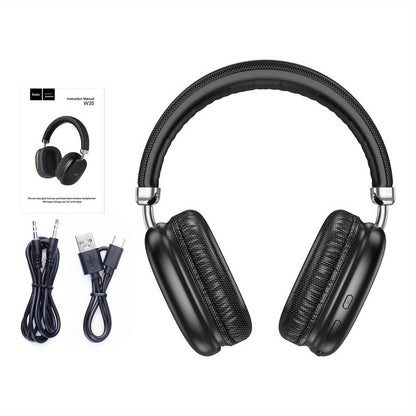 HOCO W35P - Kabelloses BT-Headset, Geräuschunterdrückung, HiFi-Sound, Over-Ear, Stereo, für iOS/Android.