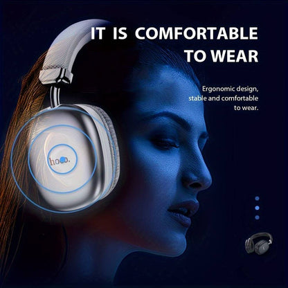 HOCO W35P - Kabelloses BT-Headset, Geräuschunterdrückung, HiFi-Sound, Over-Ear, Stereo, für iOS/Android.