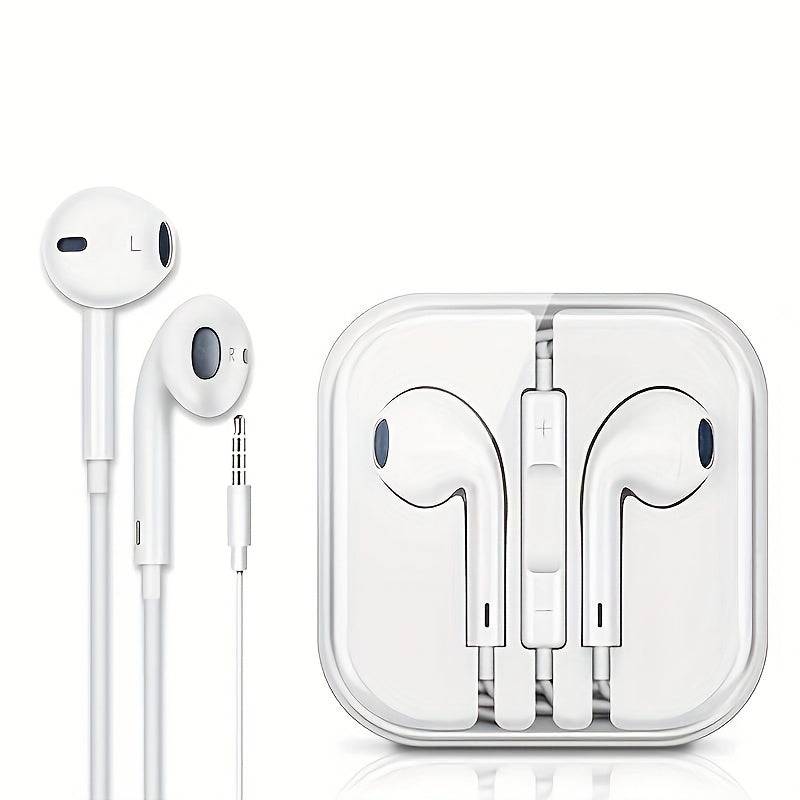 Kabelgebundene Kopfhörer Mit Mikrofon, Hochauflösende Ultra-Bass-Sound-Isolierung, In-Ear-Kopfhörer Für IPhone, IPod, IPad, Android, MP3, Samsung, Leichte Kopfhörer Mit Lautstärkeregler, 3,5-mm-Kopfhöreranschluss