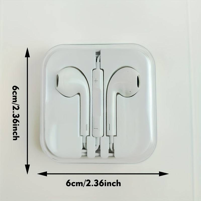 Kabelgebundene Kopfhörer Mit Mikrofon, Hochauflösende Ultra-Bass-Sound-Isolierung, In-Ear-Kopfhörer Für IPhone, IPod, IPad, Android, MP3, Samsung, Leichte Kopfhörer Mit Lautstärkeregler, 3,5-mm-Kopfhöreranschluss