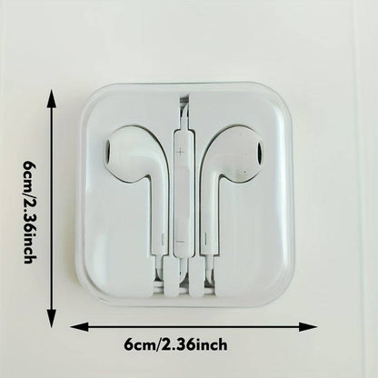 Kabelgebundene Kopfhörer Mit Mikrofon, Hochauflösende Ultra-Bass-Sound-Isolierung, In-Ear-Kopfhörer Für IPhone, IPod, IPad, Android, MP3, Samsung, Leichte Kopfhörer Mit Lautstärkeregler, 3,5-mm-Kopfhöreranschluss