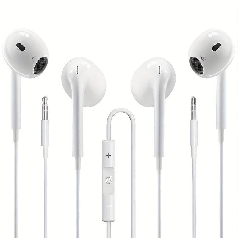 Kabelgebundene Kopfhörer Mit Mikrofon, Hochauflösende Ultra-Bass-Sound-Isolierung, In-Ear-Kopfhörer Für IPhone, IPod, IPad, Android, MP3, Samsung, Leichte Kopfhörer Mit Lautstärkeregler, 3,5-mm-Kopfhöreranschluss