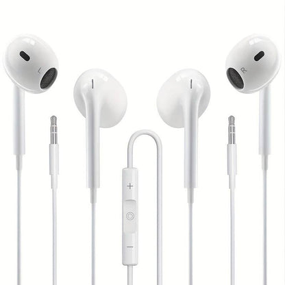 Kabelgebundene Kopfhörer Mit Mikrofon, Hochauflösende Ultra-Bass-Sound-Isolierung, In-Ear-Kopfhörer Für IPhone, IPod, IPad, Android, MP3, Samsung, Leichte Kopfhörer Mit Lautstärkeregler, 3,5-mm-Kopfhöreranschluss