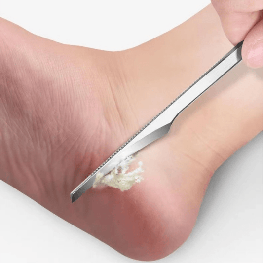 Edelstahl Fußschaber - Pediküre Werkzeug für Peeling und Reinigung