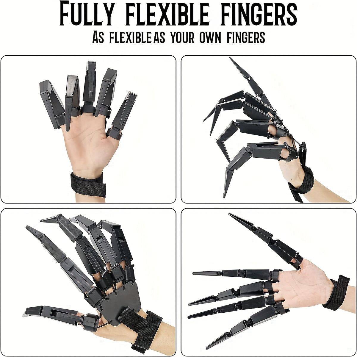 Gruselige 3D-gedruckte Finger für Halloween-Cosplay
