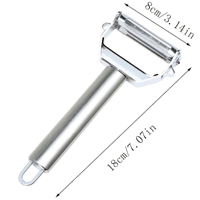 2-in-1-Fruchtschneider und Edelstahlreibe in einem - Perfekte Vielseitigkeit!