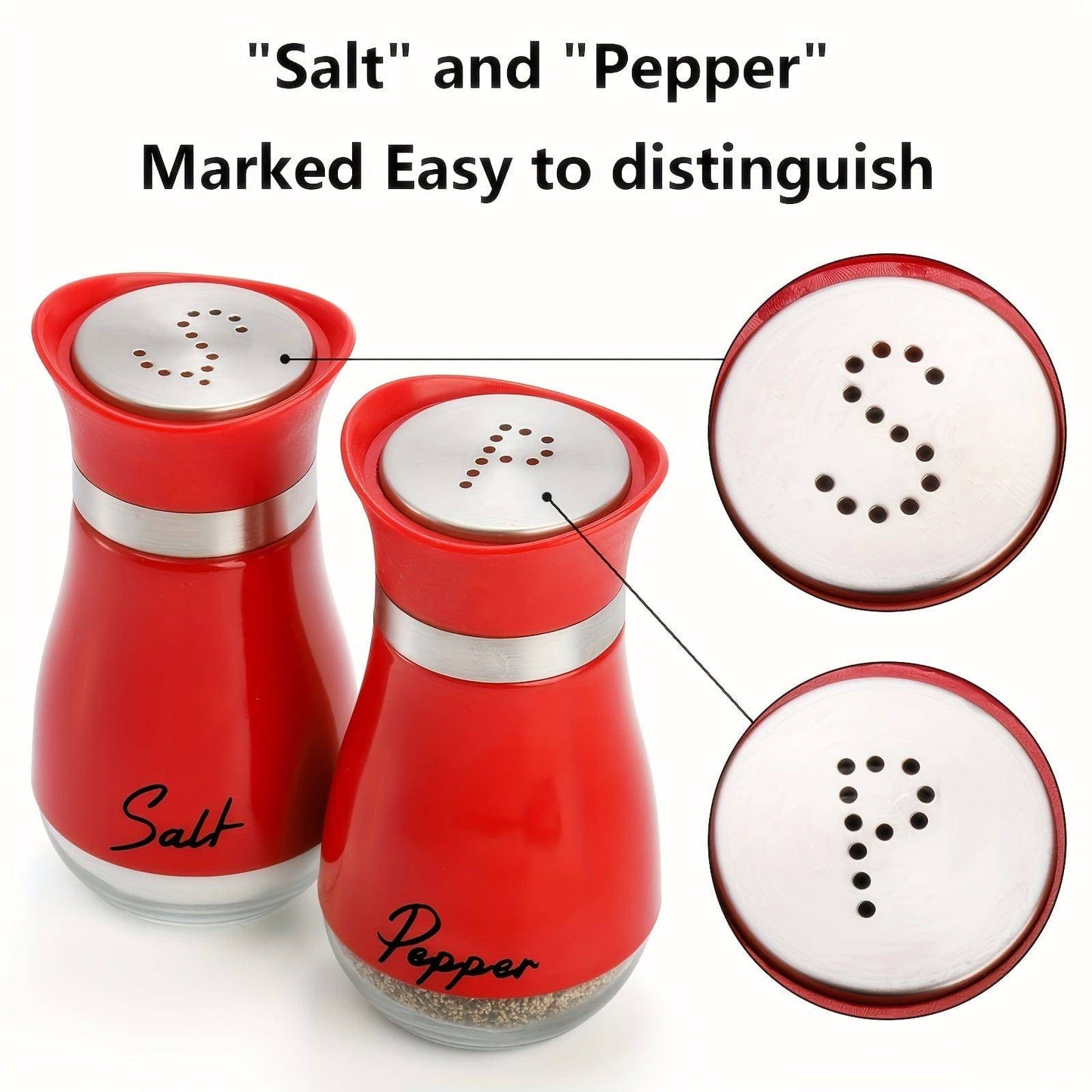 2-in-1 Salz- und Pfefferstreuer mit verstellbarem Ausgießer