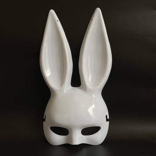 Bunny Maske in Schwarz oder Weiss für Halloween