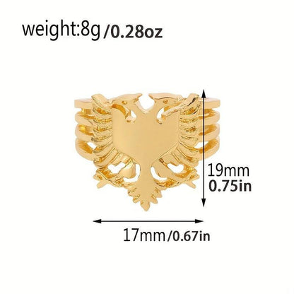 Adlerförmiger Albanien Ring - Kosovo Ring, Albaner Ring
