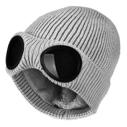 Unisex Ski Hut - Schutzbrille, winddichte Mütze, thermische Beanie