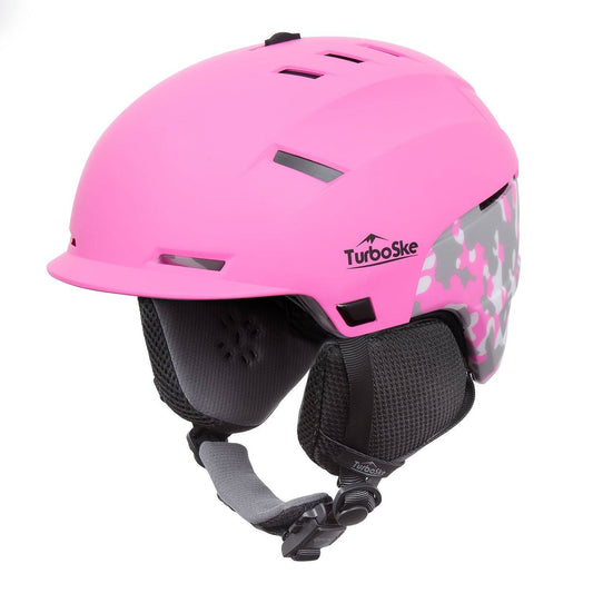 Aktiver Luxus-Schneesport-Helm mit Audio-Kompatibilität (Matt Pink)