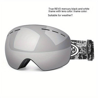 Double-Layer Anti-Fog Skibrille - für klares Sehen beim Skifahren (10 Wörter)